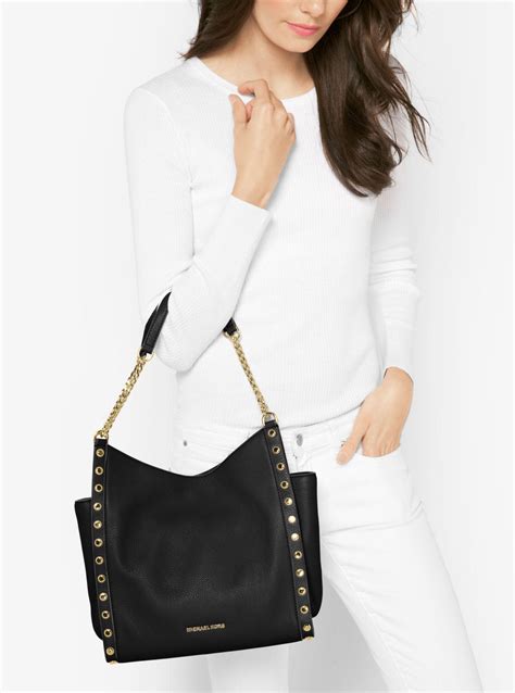 michael kors newbury leather tote bag|MICHAEL Michael Kors Newbury Medium Chain Leather .